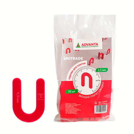 Подкова для плитки ADVANTA 1,5 мм (40 шт/уп) (116747)