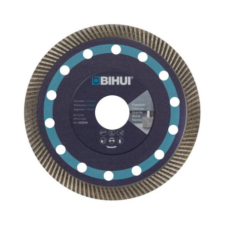 Диск алмазный BIHUI SUPER THIN TURBO 125x1,2x22,23 мм (DCBN5)