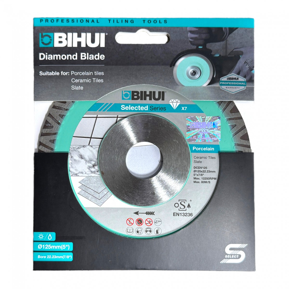 Диск алмазный BIHUI CORE 125x1,4x22,23 мм (DCDV125)
