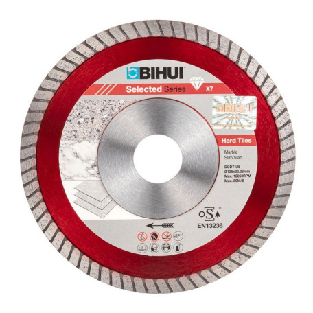 Диск алмазный BIHUI B-TURBO 125 мм для керамогранита/мрамора/гранита (DCDT125)