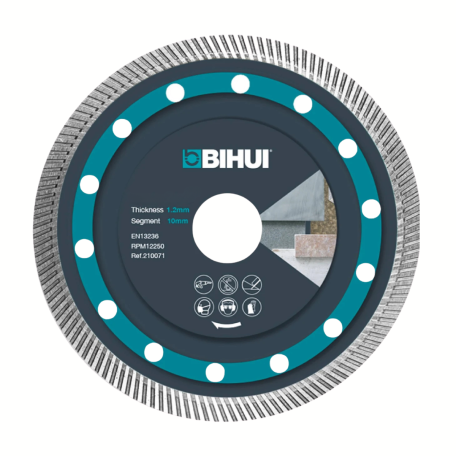 Диск алмазный BIHUI SUPER THIN TURBO 105x1,2x22,23 мм (DCBN4)