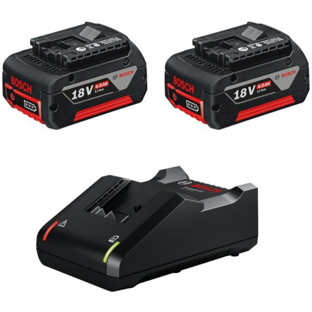 Набор 2 аккумуляторов Bosch GBA 18V 4.0Ah и ЗП GAL 18V-40 (1600A019S0)