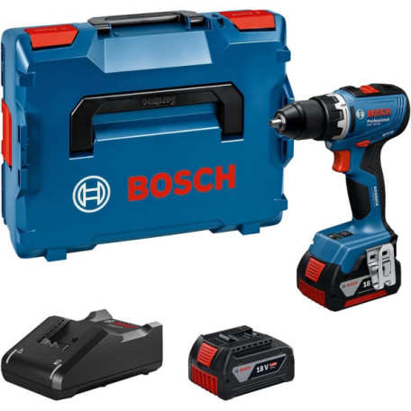 Аккумуляторная дрель-шуруповерт Bosch GSR 18V-65 Professional, 2 акб GBA 18V 5.0Ah та з/у GAL 18V-40, у кейсе L-BOXX 136 (06019N3203)