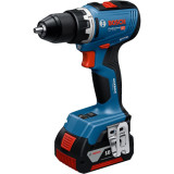 Аккумуляторная дрель-шуруповерт Bosch GSR 18V-65 Professional, 2 акб GBA 18V 5.0Ah та з/у GAL 18V-40, у кейсе L-BOXX 136 (06019N3203)
