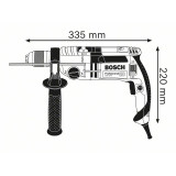 Дриль ударний Bosch Professional GSB 24-2 в L-Case з БЗП (060119C801)