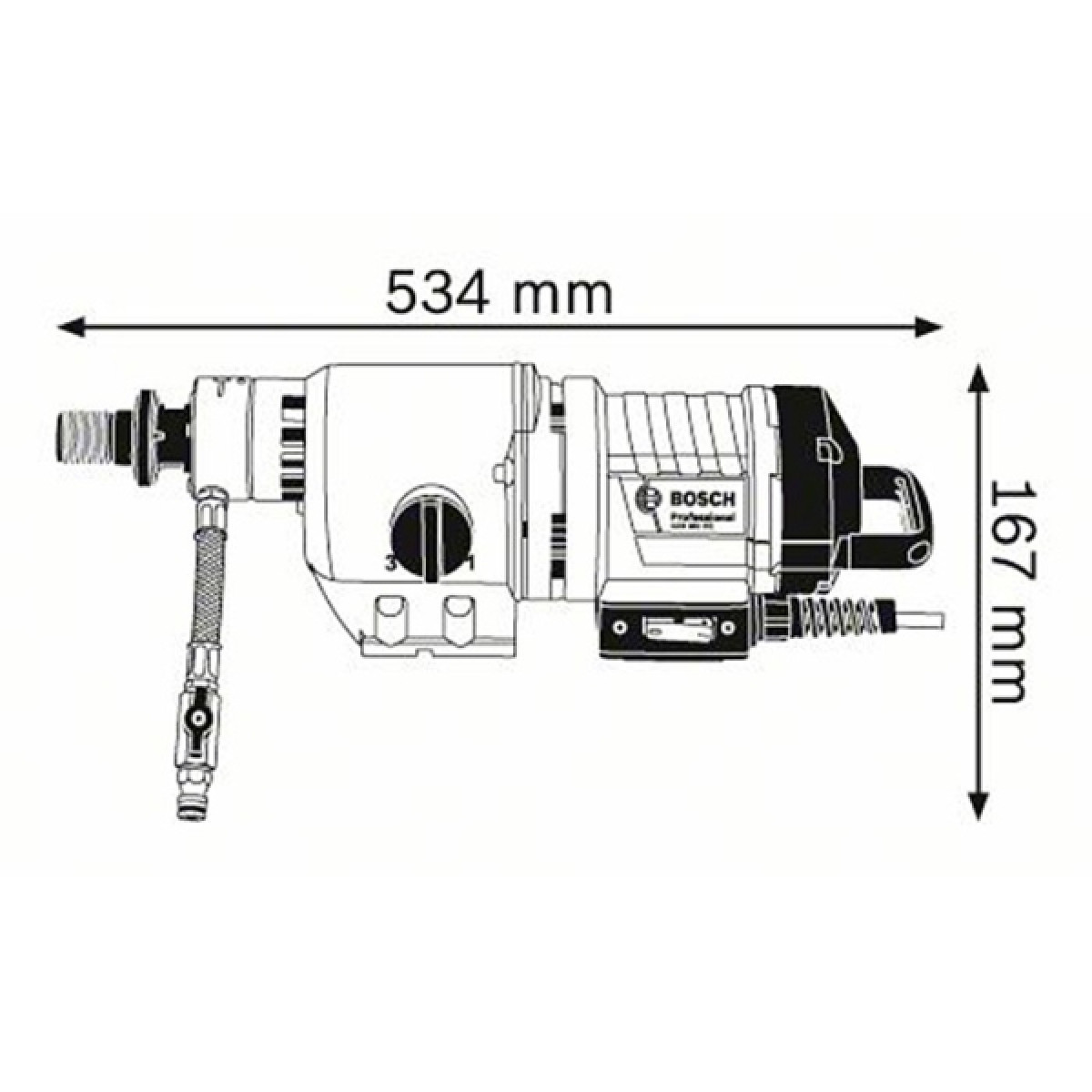 Дриль алмазного свердління Bosch Professional GDB 350 WE (0601189900)