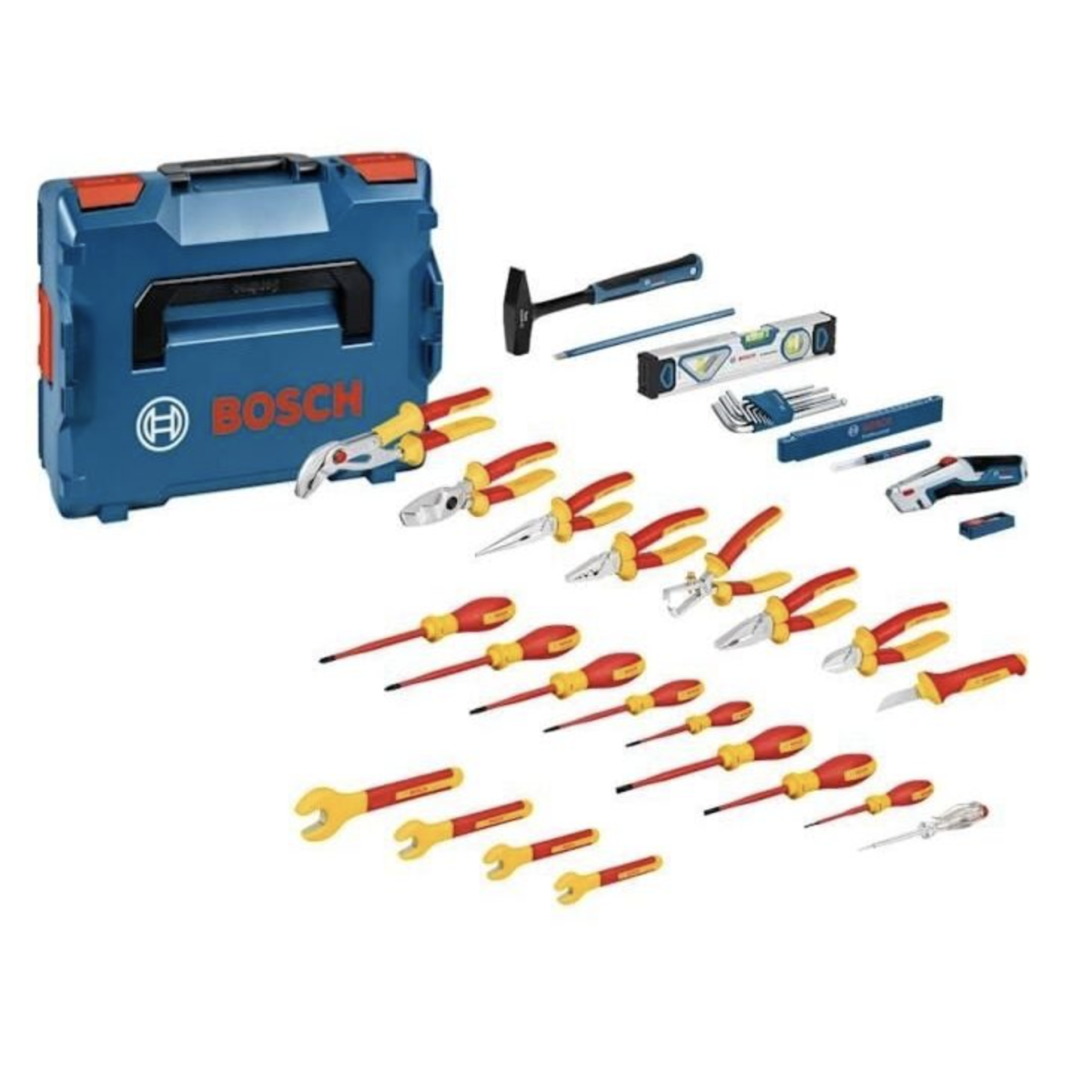 Набор инструментов для электрика Bosch Professional, 37 предметов, в кейсе L-BOXX 136 (1600A02NG4)