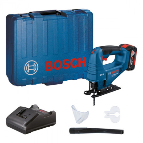 Аккумуляторный бесщеточный лобзик BOSCH GST 183-LI (1x4.0Ah; GAL 18V-20; Carry Case) (06015B7022)