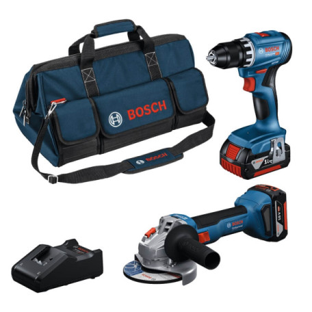Набор аккумуляторных инструментов BOSCH PROFESSIONAL GSR 18V-45 + GWS 18V-8 (0615A5007N)