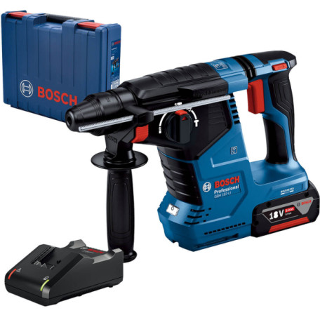 Аккумуляторный перфоратор Bosch Professional GBH 187-LI, 1акб GBA 18V 5.0Ah, ж/п GAL 18V-40 (0611923022)