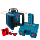 Ротаційний лазерний нівелір Bosch Professional GRL 250 HV в кейсі з пультом RC1, окулярами, мішенню (0601061600)