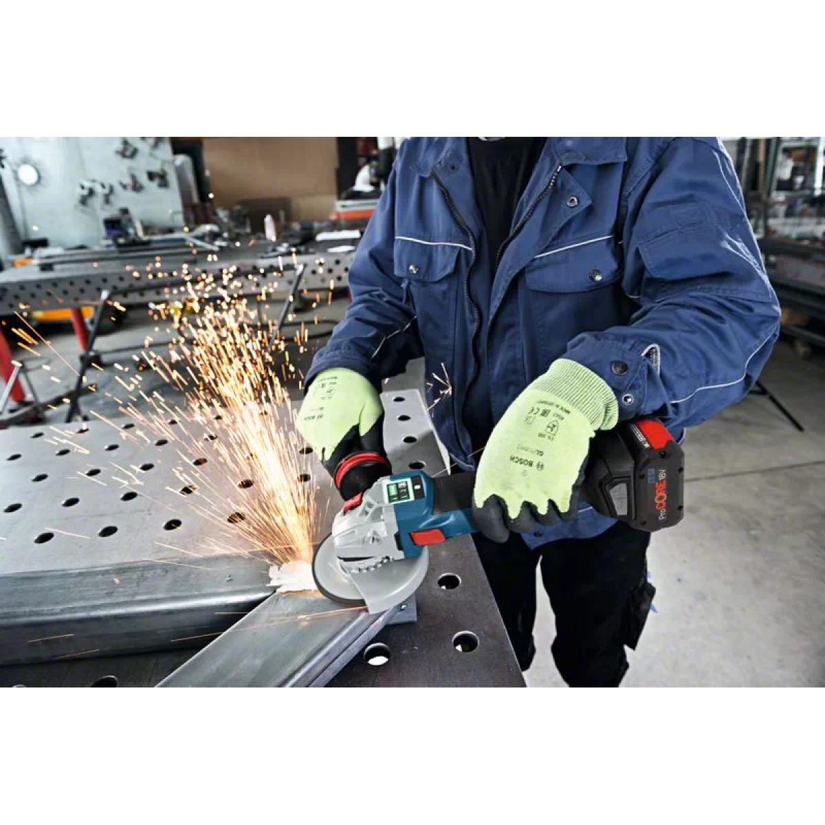 КШМ (кутова шліфувальна машина) Bosch Professional GWS 18V-10 SC 125 мм в L-Boxx, акумуляторна (06019G340B)