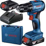 Аккумуляторная бесщеточная дрель-шуруповерт Bosch GSR 185-LI Professional с 2 акб GBA 18V 2.0Ah и З/У GAL 