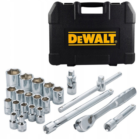 Набор торцевых головок DeWALT, 1/2", 22 предмета (DWMT19241-1)