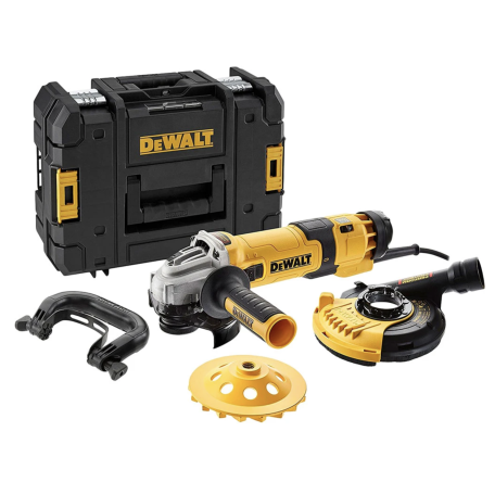 Шлифмашина угловая - болгарка сетевая DeWALT (DWE4257KT)