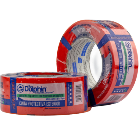 Малярная лента (скотч) BLUE DOLPHIN RED 48ммх50м (60 дней) (02-1-01)