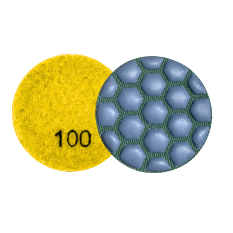Алмазный гибкий шлифовальный диск (стандарт) 50 мм на липучке №100 STEELRING (DP50/100)