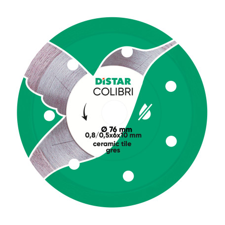 Алмазный диск для керамики Distar Colibri 76x0,8 (11139053029)