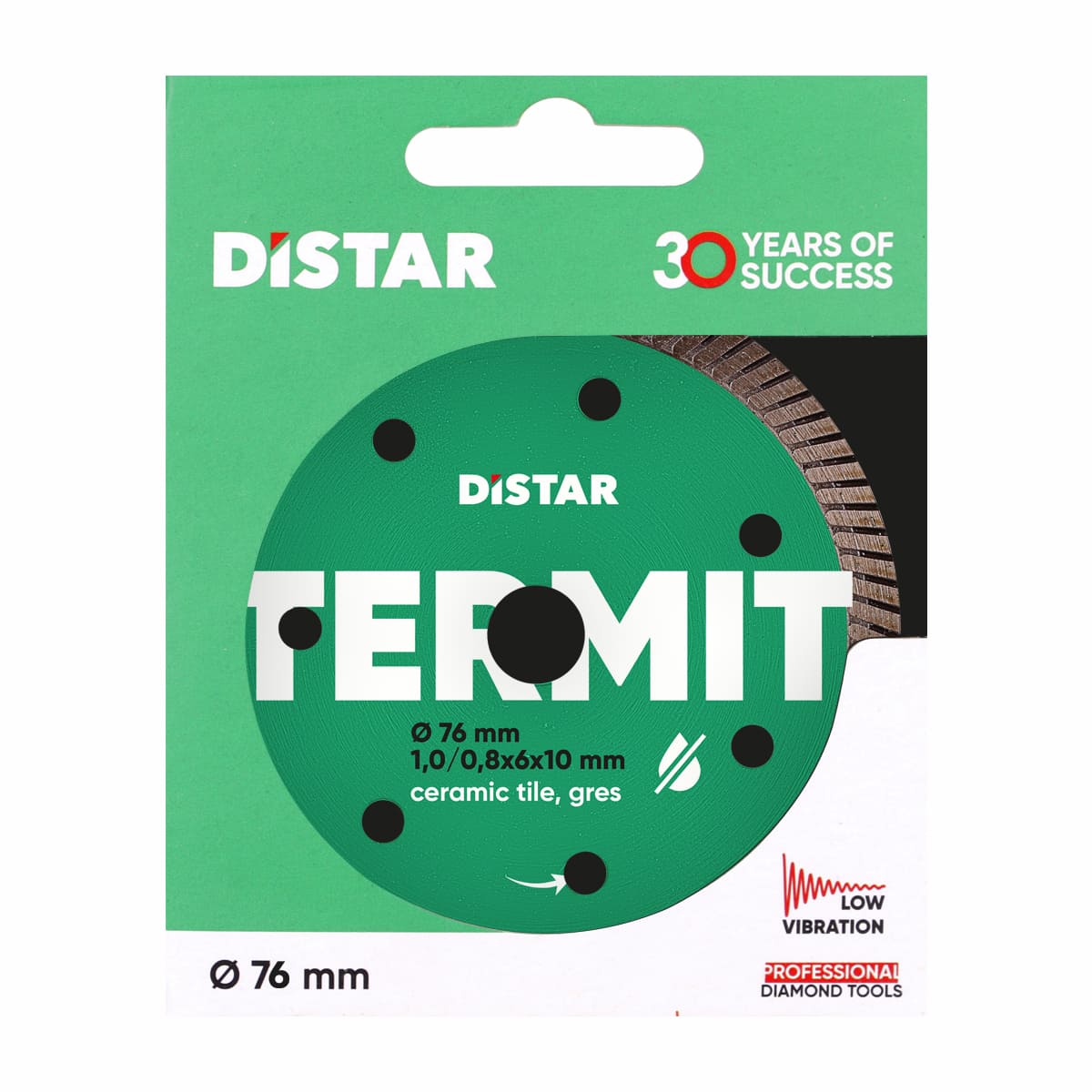 Алмазный диск для керамики Distar Termit Turbo 76x1х10 мм (11139053030)