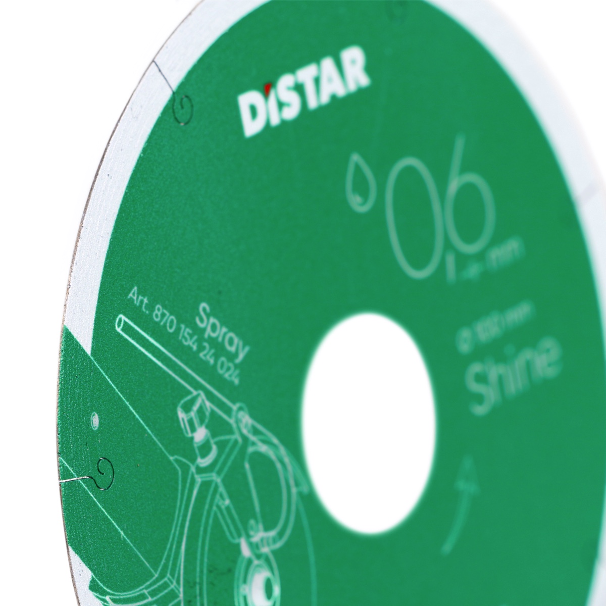 Алмазный диск для керамики и керамогранита Distar SHINE 100x0,6x22,23 мм (11133034025)