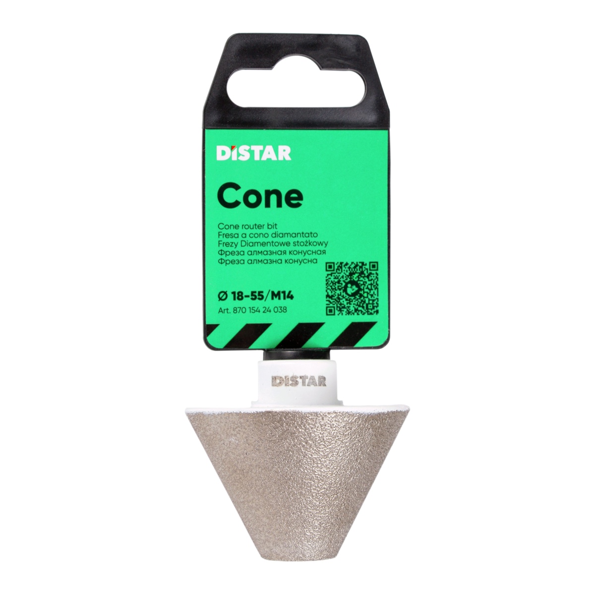 Фреза алмазная конусная Distar CONE 18–55/M14, 55 мм (87015424038)