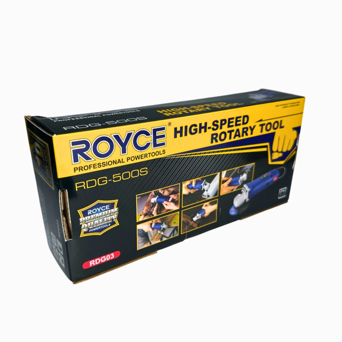 Мини-болгарка, угловая шлифовальная машина-гравер ROYCE R500S с регулировкой оборотов  (00358U)