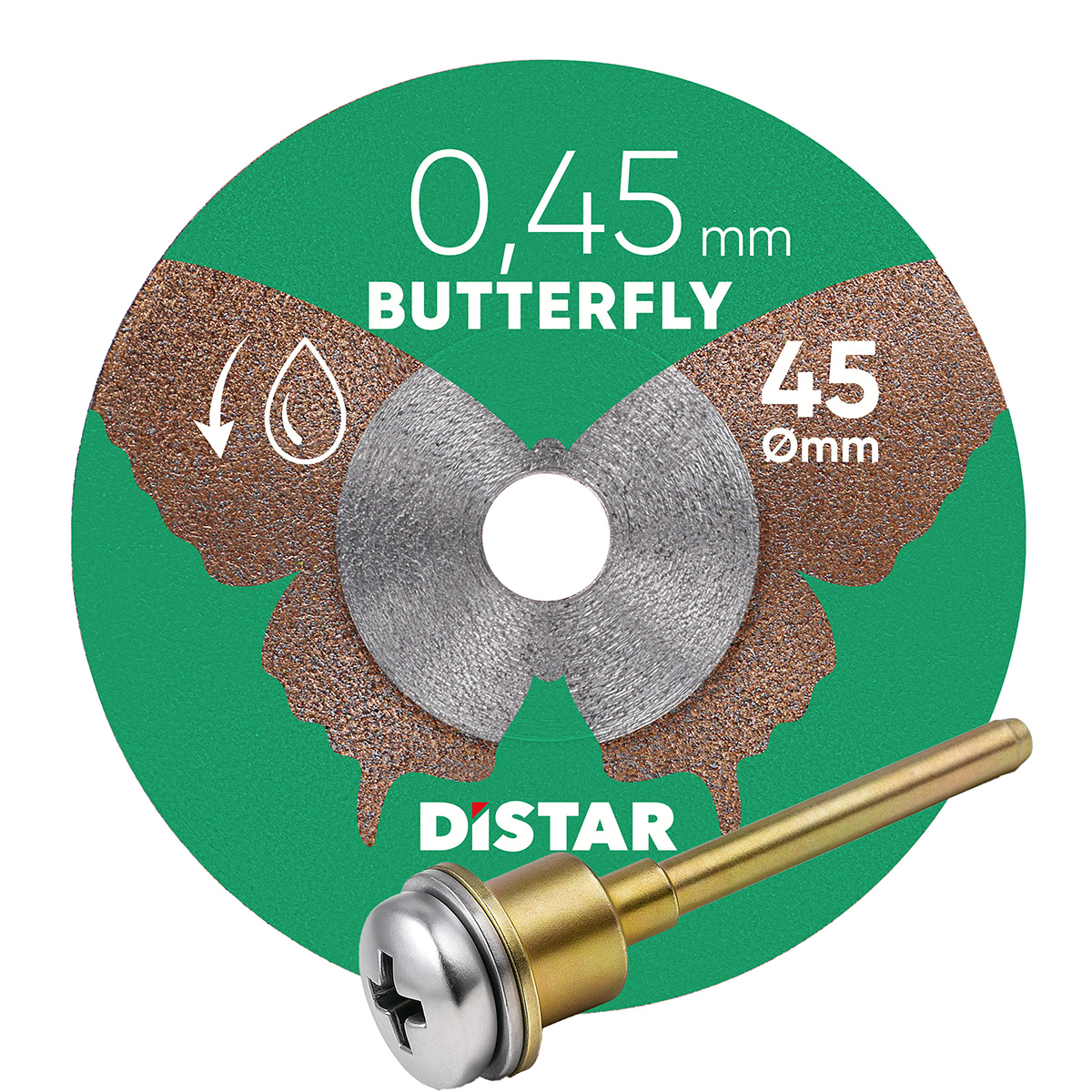 Ультратонкий діамантовий диск Distar Butterfly 45×0,45×5,8H з тримачем (11143158073)