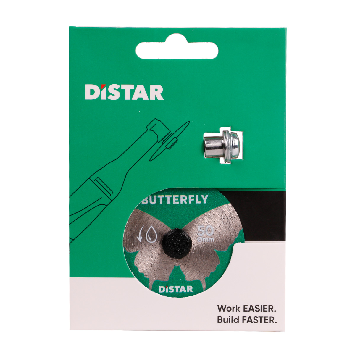 Алмазный диск Distar Butterfly 50x0,6x5,8F с держателем  (11120159033)