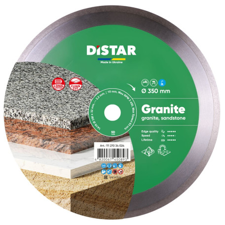 Диск алмазный Distar Granite 350 мм для гранита/плотного песчаника (11327061024)