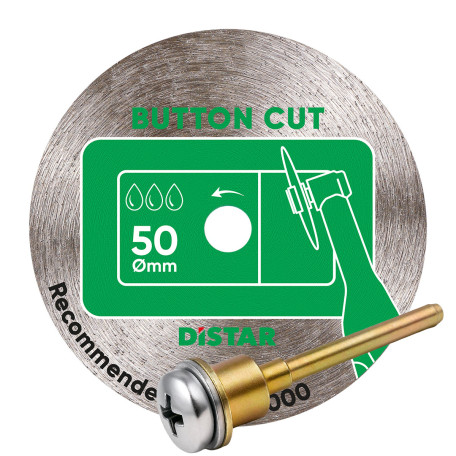 Алмазний диск DISTAR 50x0,8x5,8мм BUTTONCUT, з утримувачем (11120159106)