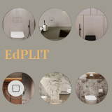 Проходной выключатель скрытого монтажа Edplit, одинарный (E40018)