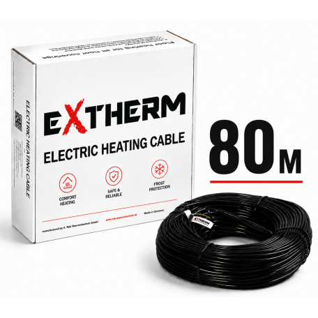 Двухжильный нагревательный кабель EXTHERM ETC ECO, 80 м (ECO20-1600)