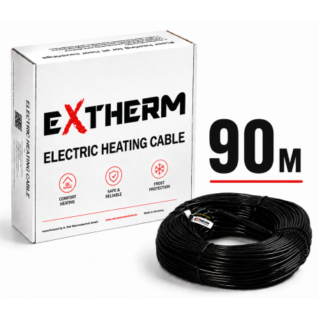 Двухжильный нагревательный кабель EXTHERM ETC ECO, 90 м (ECO20-1800)