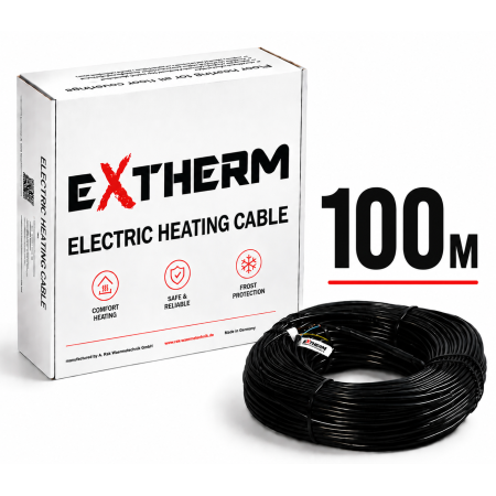 Двожильний нагрівальний кабель EXTHERM ETC ECO, 100 м (ECO20-2000)