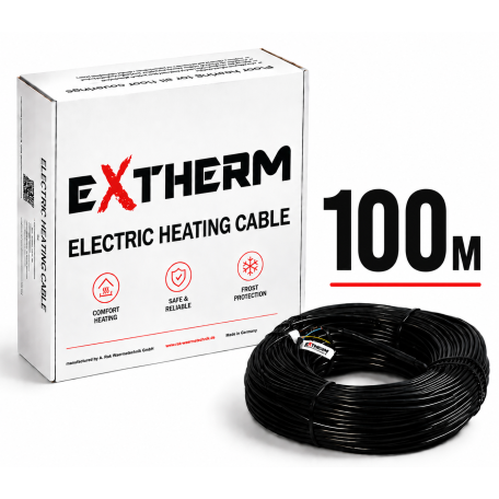 Двухжильный нагревательный кабель EXTHERM ETC ECO, 100 м (ECO20-2000)
