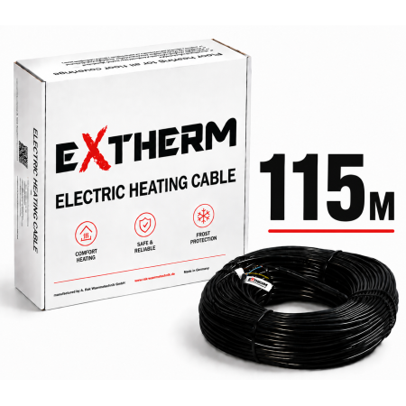 Двожильний нагрівальний кабель EXTHERM ETC ECO, 115 м (ECO20-2300)
