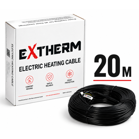 Двожильний нагрівальний кабель EXTHERM ETC ECO, 20 м (ECO20-400)