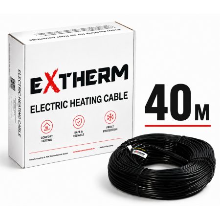 Двожильний нагрівальний кабель EXTHERM ETC ECO, 40 м (ECO20-800)