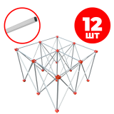 Комплект перемычек к столу FIXTOOL 1200×1200 мм, 12 шт (UN120-12)