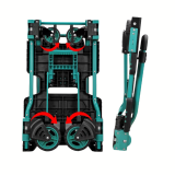 Комплект из 3 ящиков + складная грузовая тележка FIXTOOL TRANSFORMER Greneer  (FIXTBG4K)