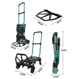 Складаний вантажний візок (тележка) FIXTOOL TRANSFORMER Greneer 134×42×46 см (FIX-FT585)