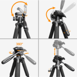 Штатив Huepar TPD-14A з різьбленням 1/4" та перехідником на 5/8" (TPD-14A)
