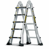 Универсальная телескопическая лестница MADOLI Bafen Midoli 5×5 ступени + колеса (FIXSTEP5P)