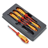 Набор диэлектрических отверток с зауженным рабочим концом Knipex VDE, Phillips/Pozidriv (00 20 12 V03)