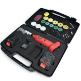 Аккумуляторная угловая шлифмашина / гравер FIXTOOL Pomogator BLACKOUT Red PR20A (2 АКБ 4.0Ah, 21V) (FIX200RED-4A)