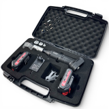 Угловая аккумуляторная шлифмашина FIXTOOL Pomogator BLACKOUT с 2 АКБ 2,5A 21V (FIX200WBAT22BK)