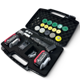 Угловая аккумуляторная шлифмашина FIXTOOL Pomogator BLACKOUT с 2 АКБ 4A 18V (FIX200WBATMK)