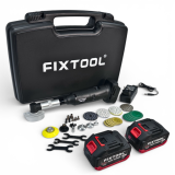 Угловая аккумуляторная шлифмашина FIXTOOL Pomogator BLACKOUT с 2 АКБ 4A 18V (FIX200WBATMK)
