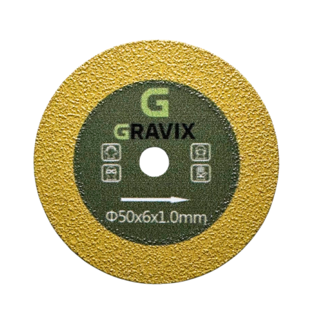 Алмазный диск вакуумного спекания GRAVIX 50×1 мм (06151G)