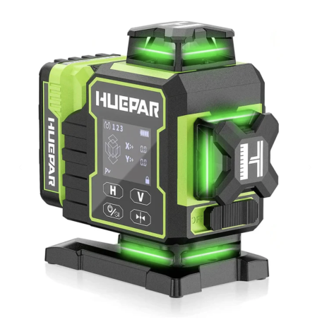Лазерный уровень Huepar W04CG 4D 16 линий (зеленый луч) (W04CG)